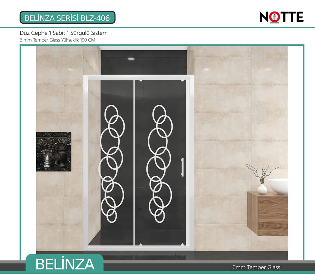 BLZ-406 duşakabin, banyo.