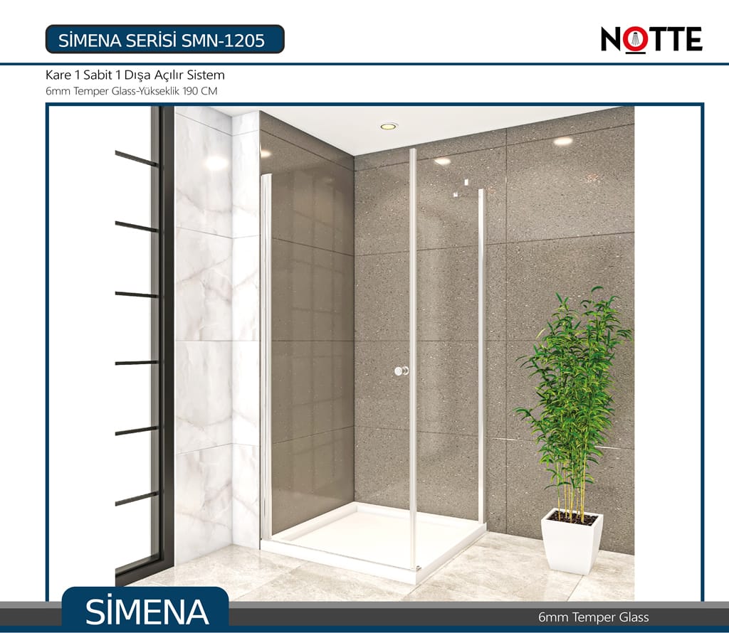 SMN-1205 duşakabin, banyo.
